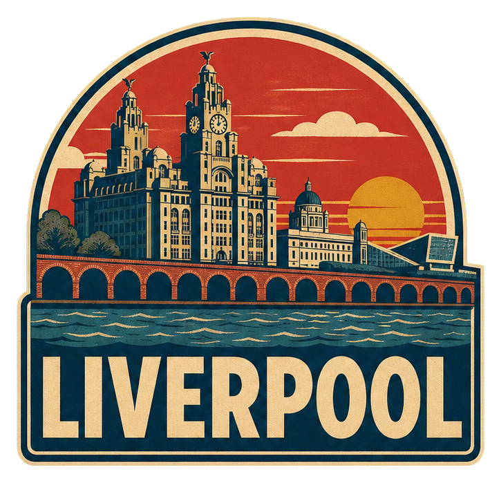Preview for Liverpool Waterfront Retro Sticker Graphic