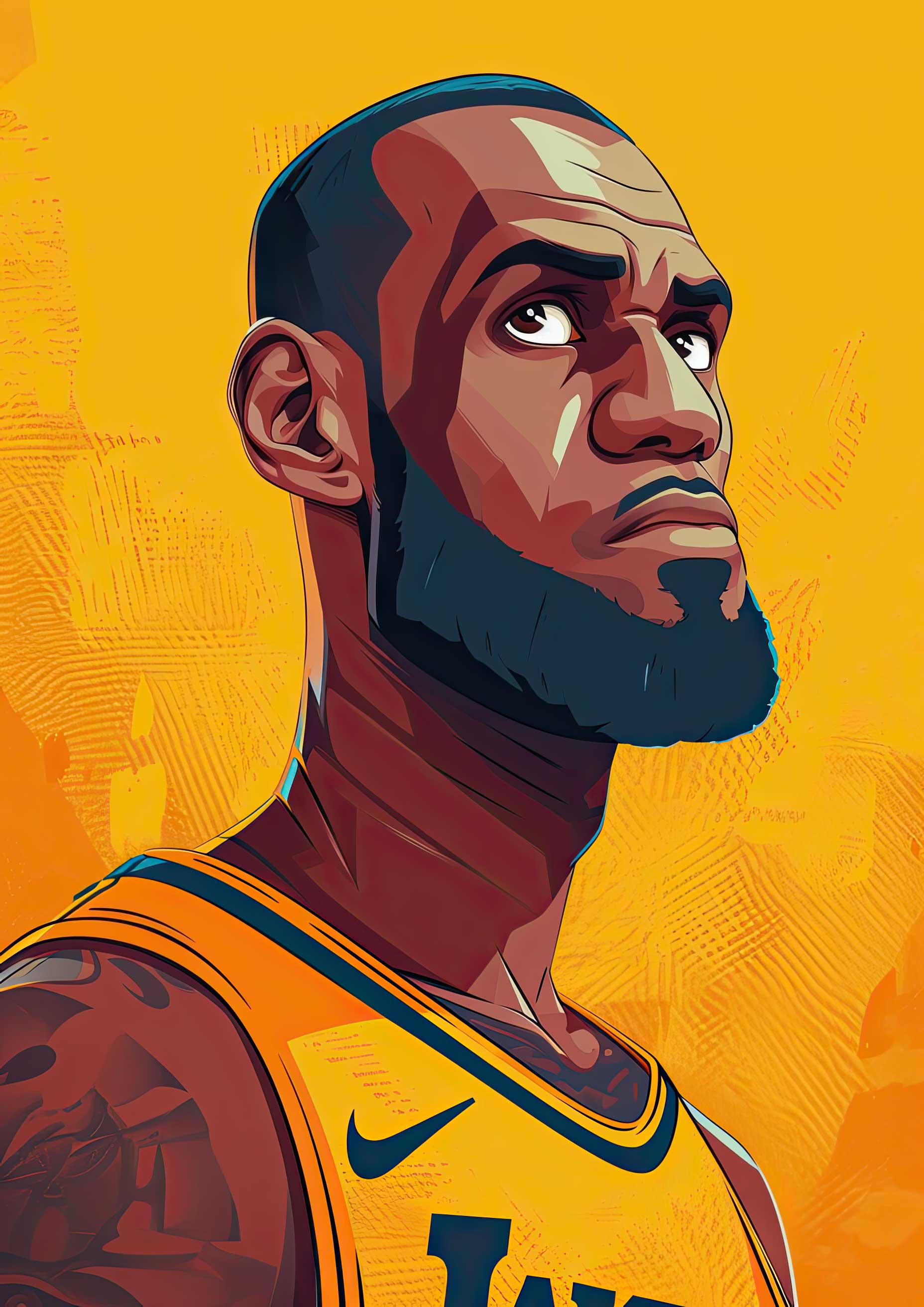 Preview for Lebron-james-portrait-art-celebrities-background-e61b9