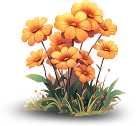 Preview for Orange-flower-bouquet-illustration-flora-sticker-5b071