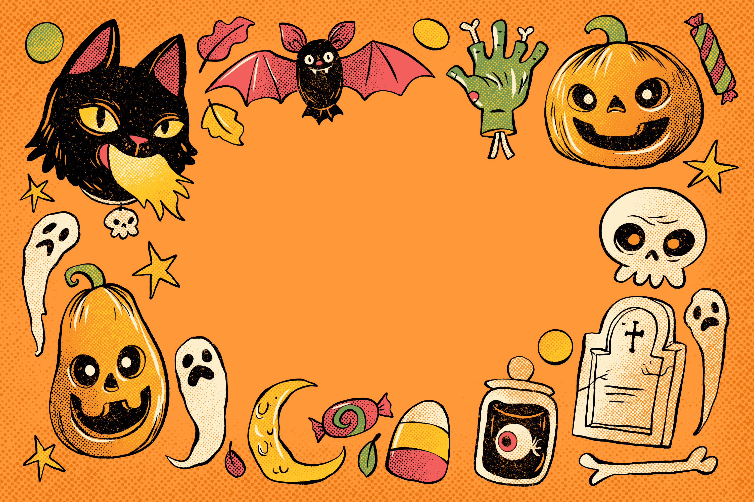 Preview for Halloween-icons-set-background-70ad8