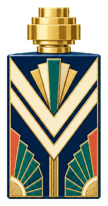Preview for Art Deco Perfume Bottles Navy Chevron
