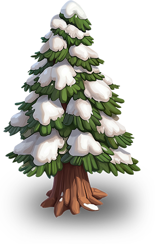 Preview for Snowy-evergreen-tree-illustration-flora-sticker-06c36