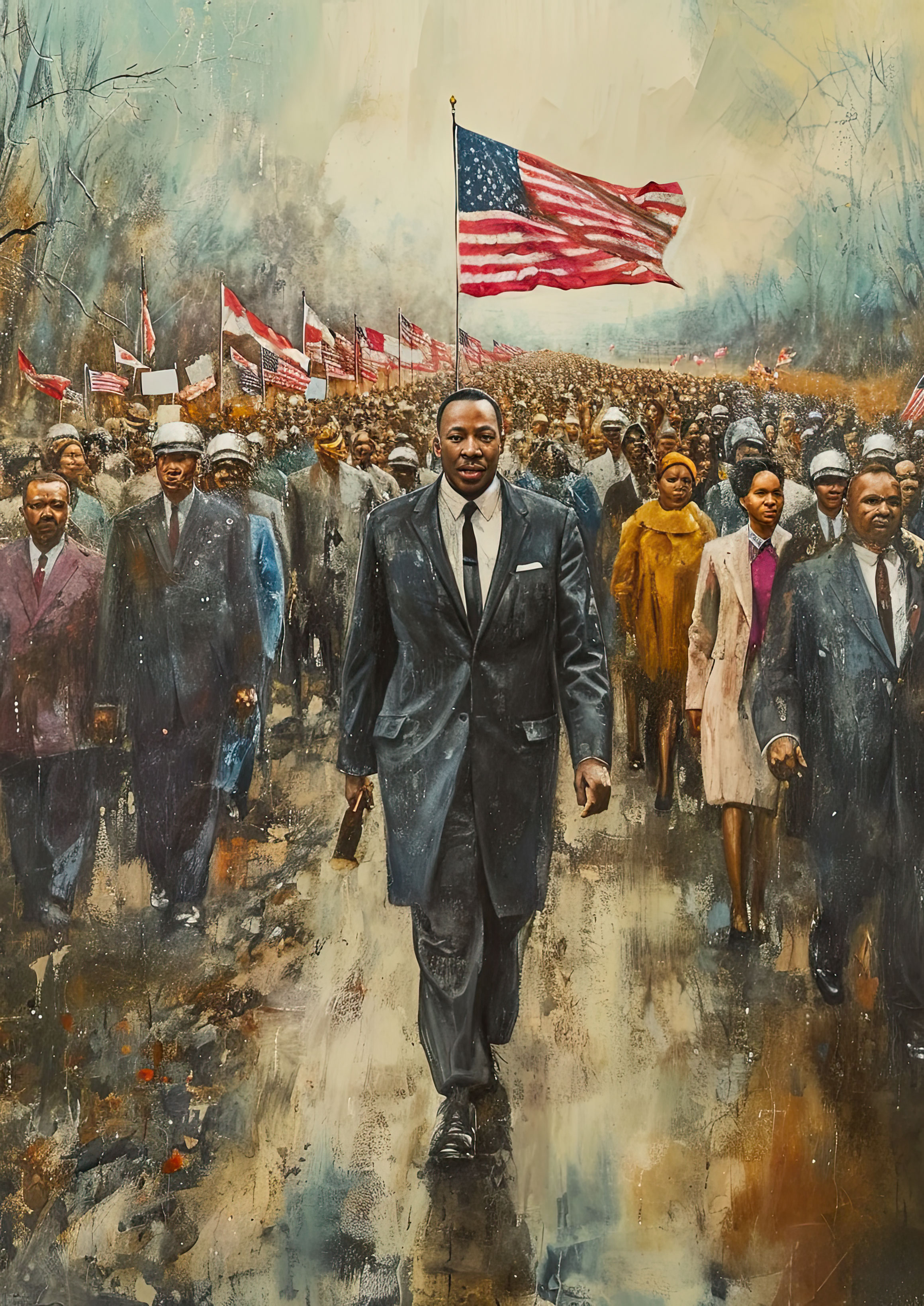 Preview for Martin-luther-king-jr-march-painting-mlk-background-6439c