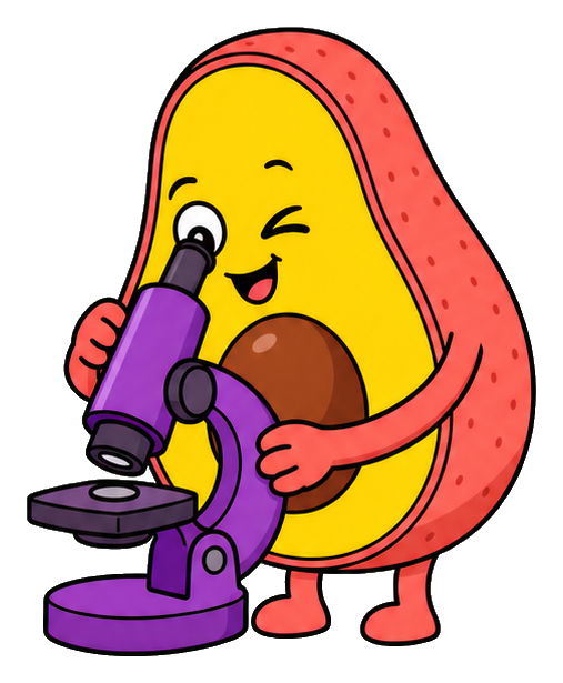 Preview for Avocado Microscope Sticker