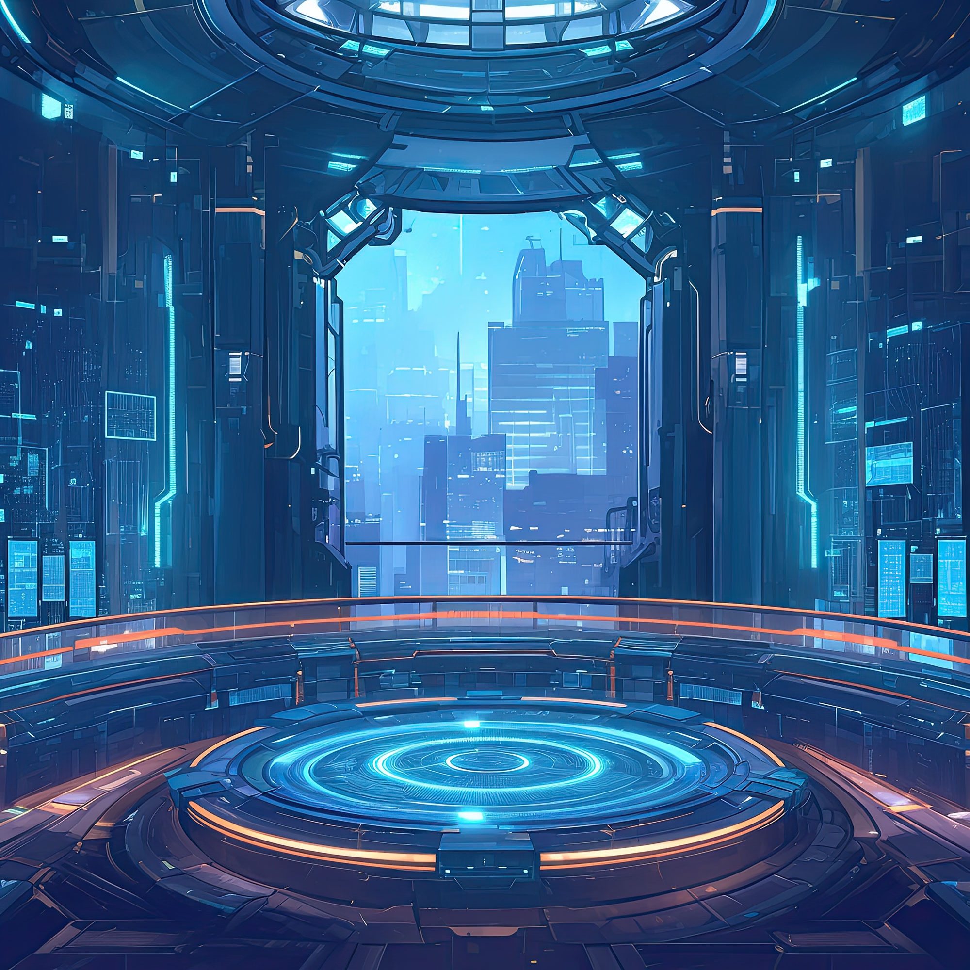 Preview for Futuristic-cityscape-portal-sci-fi-backdrop-background-326b5