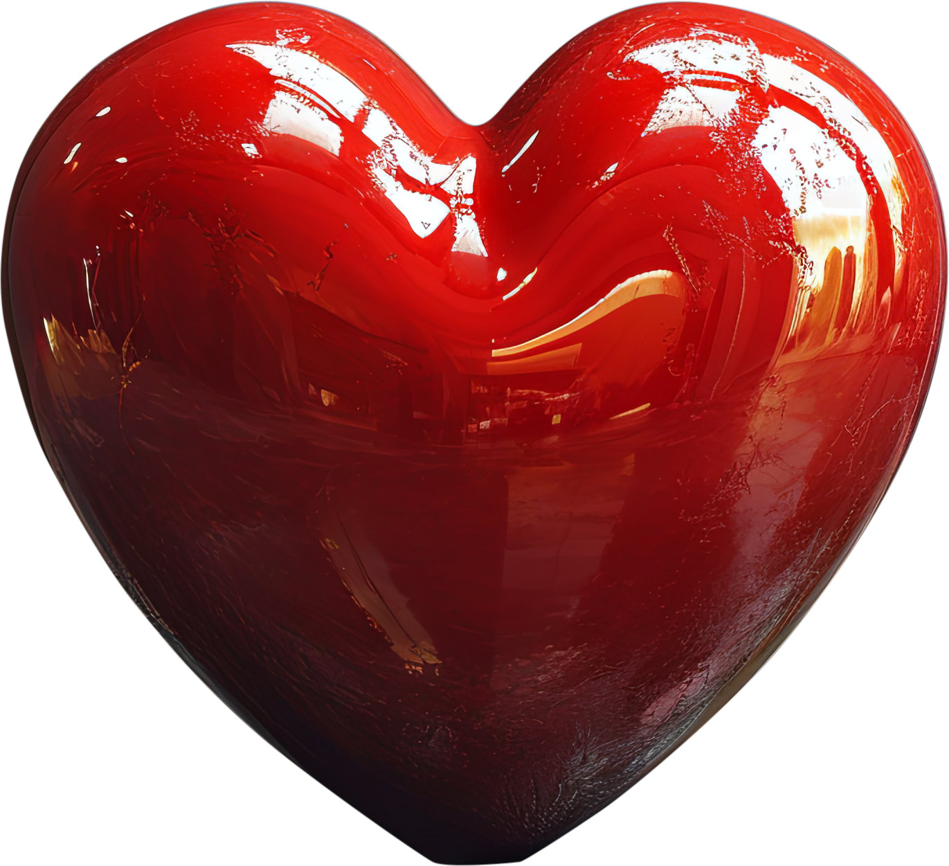 Preview for Red-heart-shaped-object-classic-hearts-sticker-f5b36