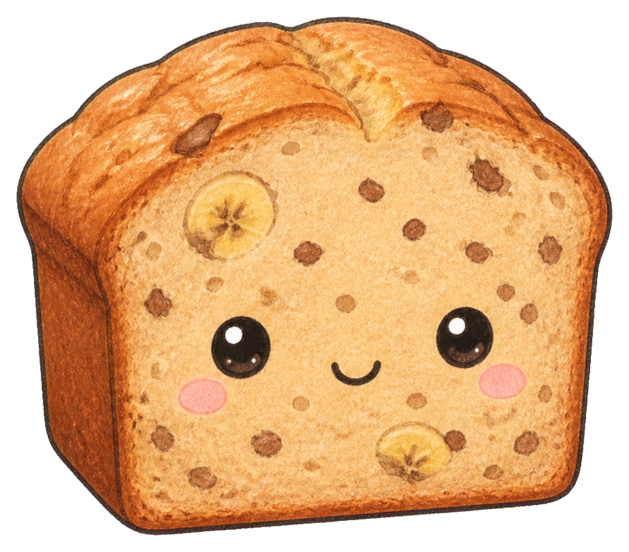 Preview for Banana Bread Loaf Slice Sticker