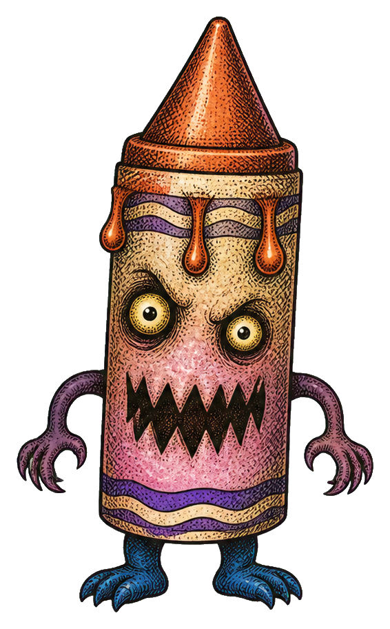 Preview for Crayon Cryptid Monster Sticker