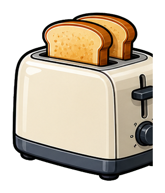 Preview for Toaster Sticker Graphic For Kitchen Designs