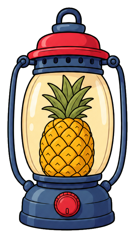 Preview for Pineapple Campfire Lantern Sticker