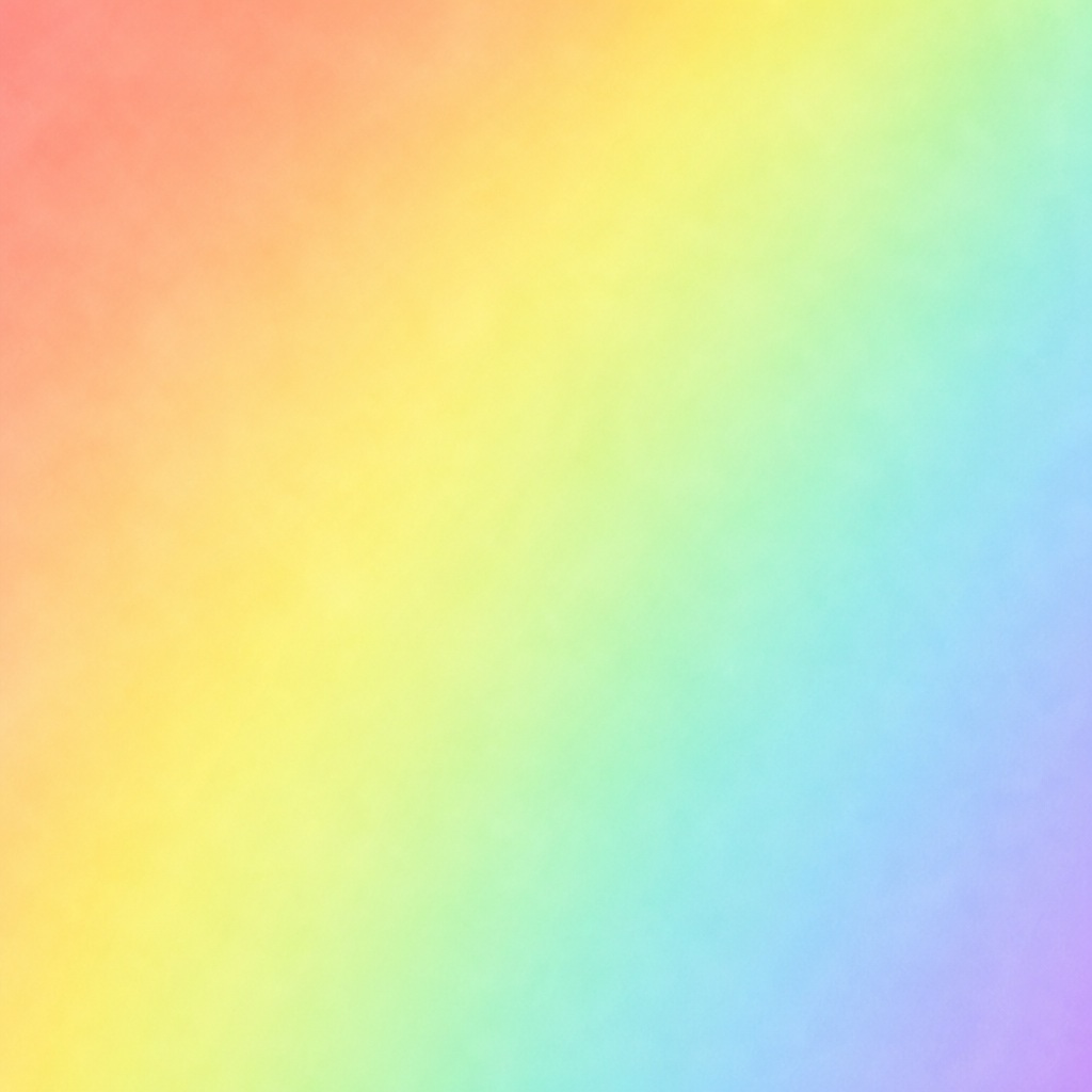 Soft square pastel rainbow gradient with smooth yellow, pink, blue, and lavender tones