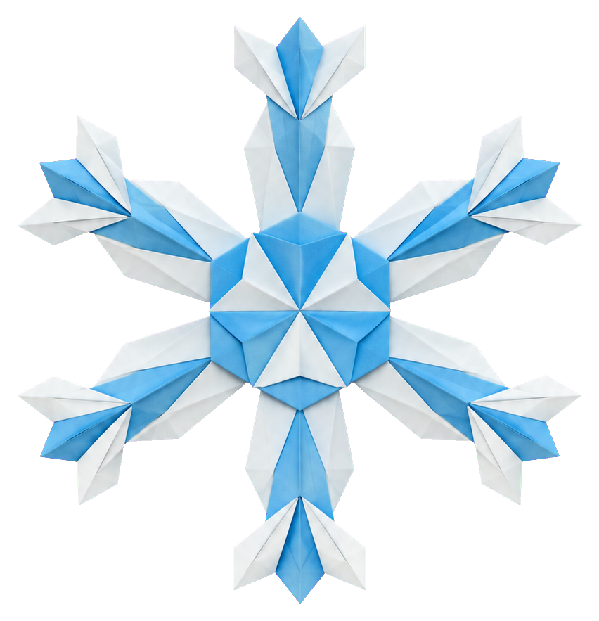 Preview for Folded Origami Snowflake