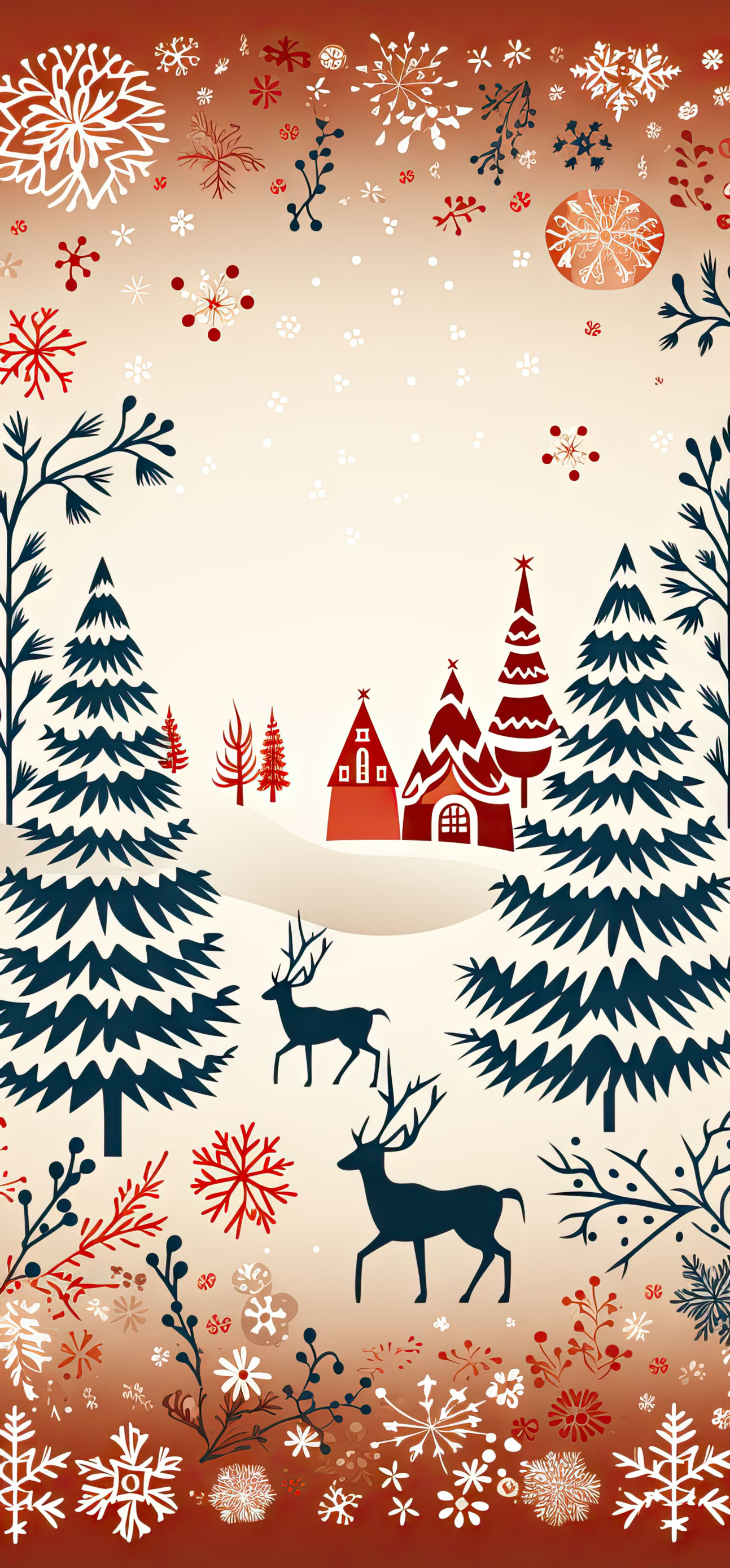 Preview for Winter-wonderland-scene-christmas-phone-background-548e7