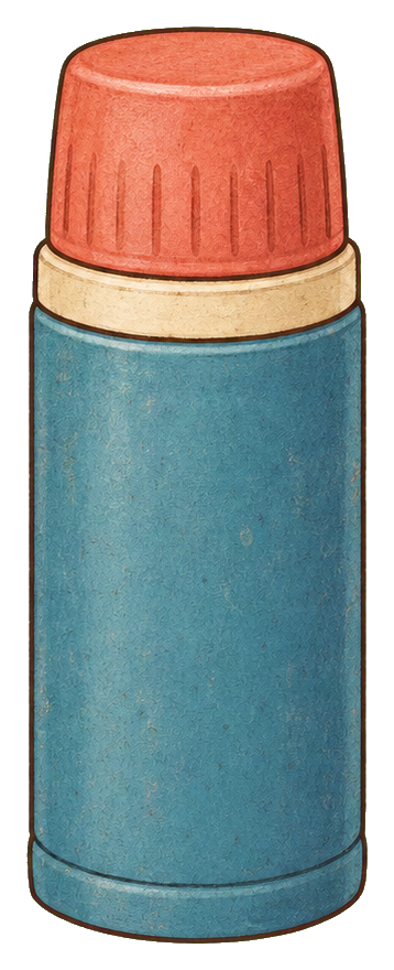 Preview for Dusty Blue Winter Thermos Sticker