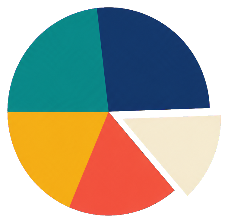 Preview for Pie Portfolio Sticker For Finance Designs