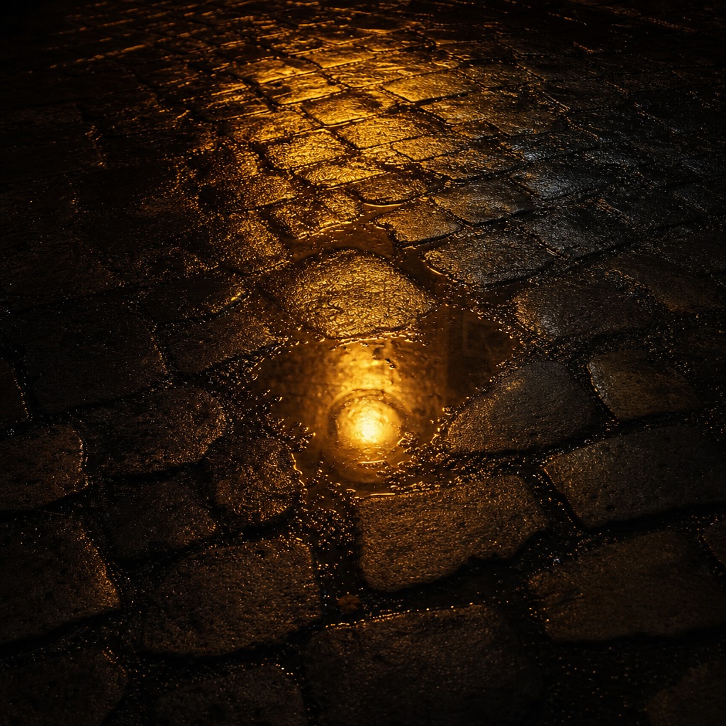 Preview for Isolated Night Light Cobblestone Background