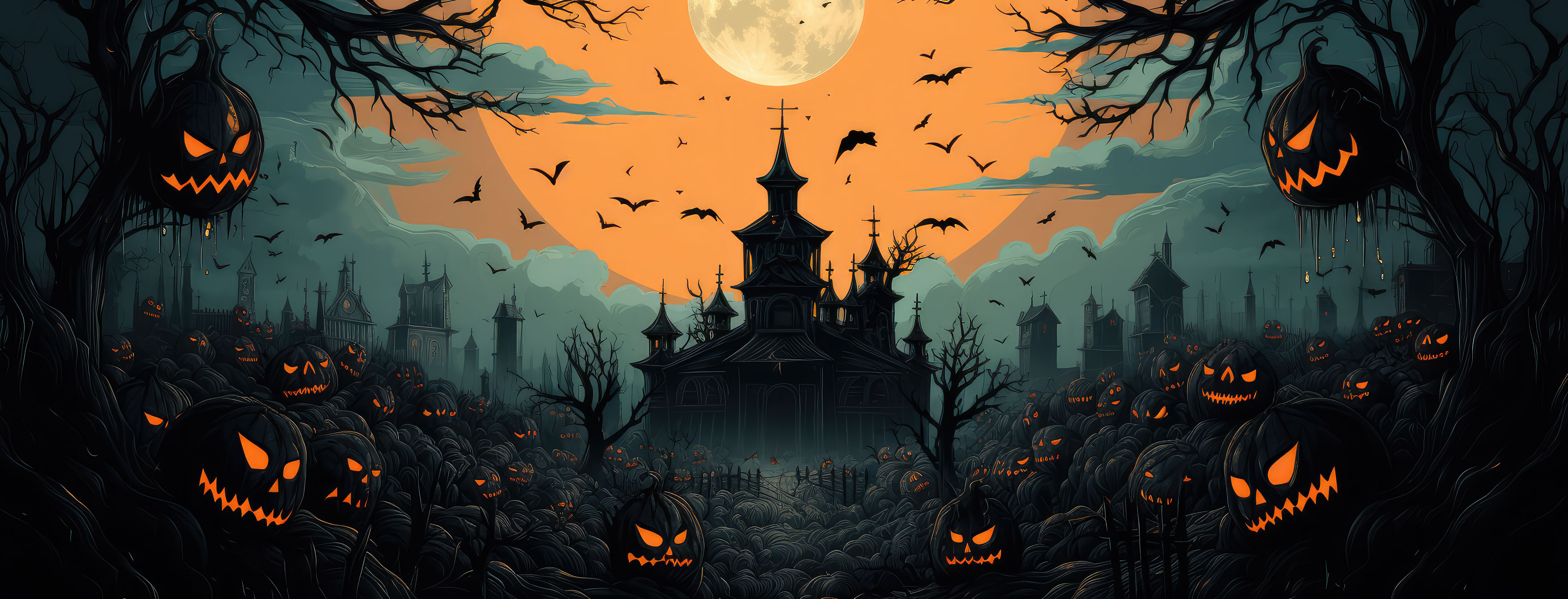 Preview for Halloween-spooky-night-scene-halloween-cover-background-def75