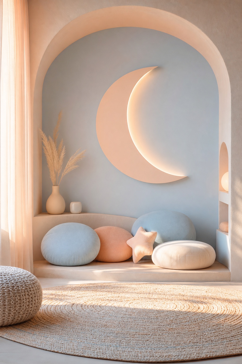Preview for Pastel Moon Nursery Background