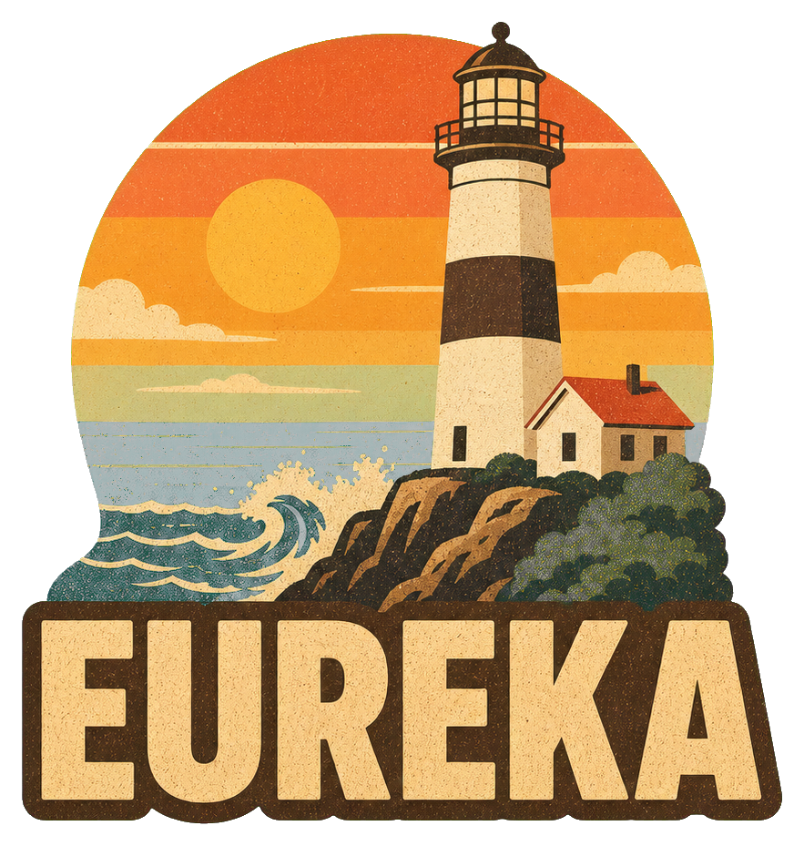 Preview for Eureka Lighthouse Retro Sticker