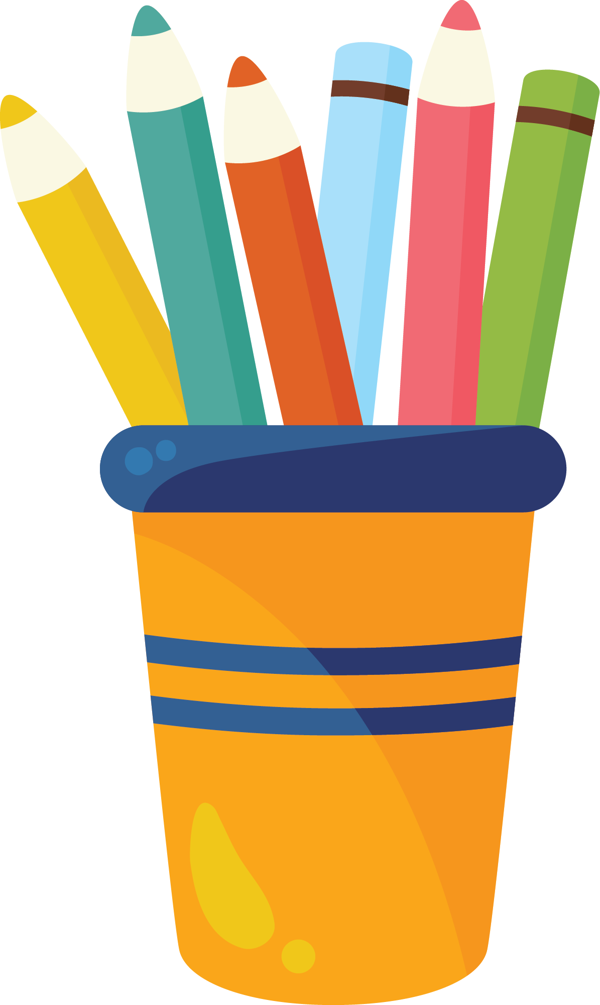 Preview for Colorful-pencils-pot-illustration-back-to-sticker-63f0c