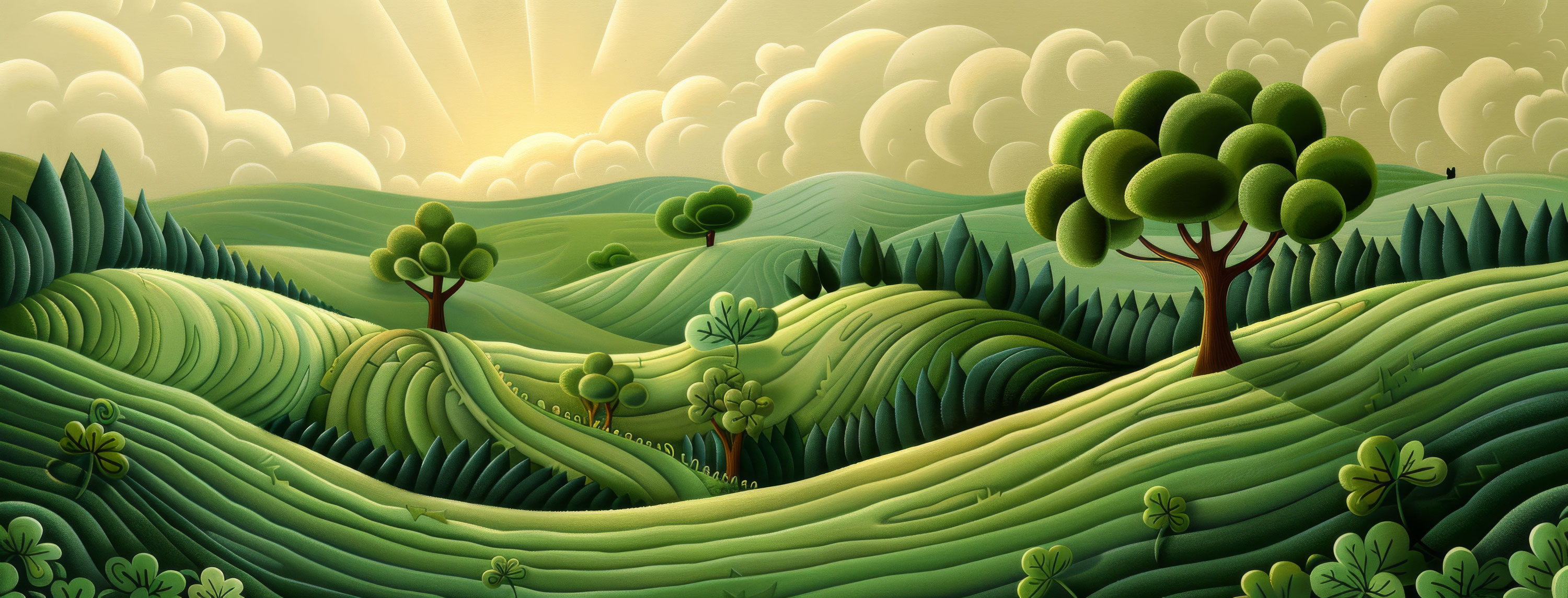 Preview for Serene-landscape-illustration-st-patricks-background-2fccf