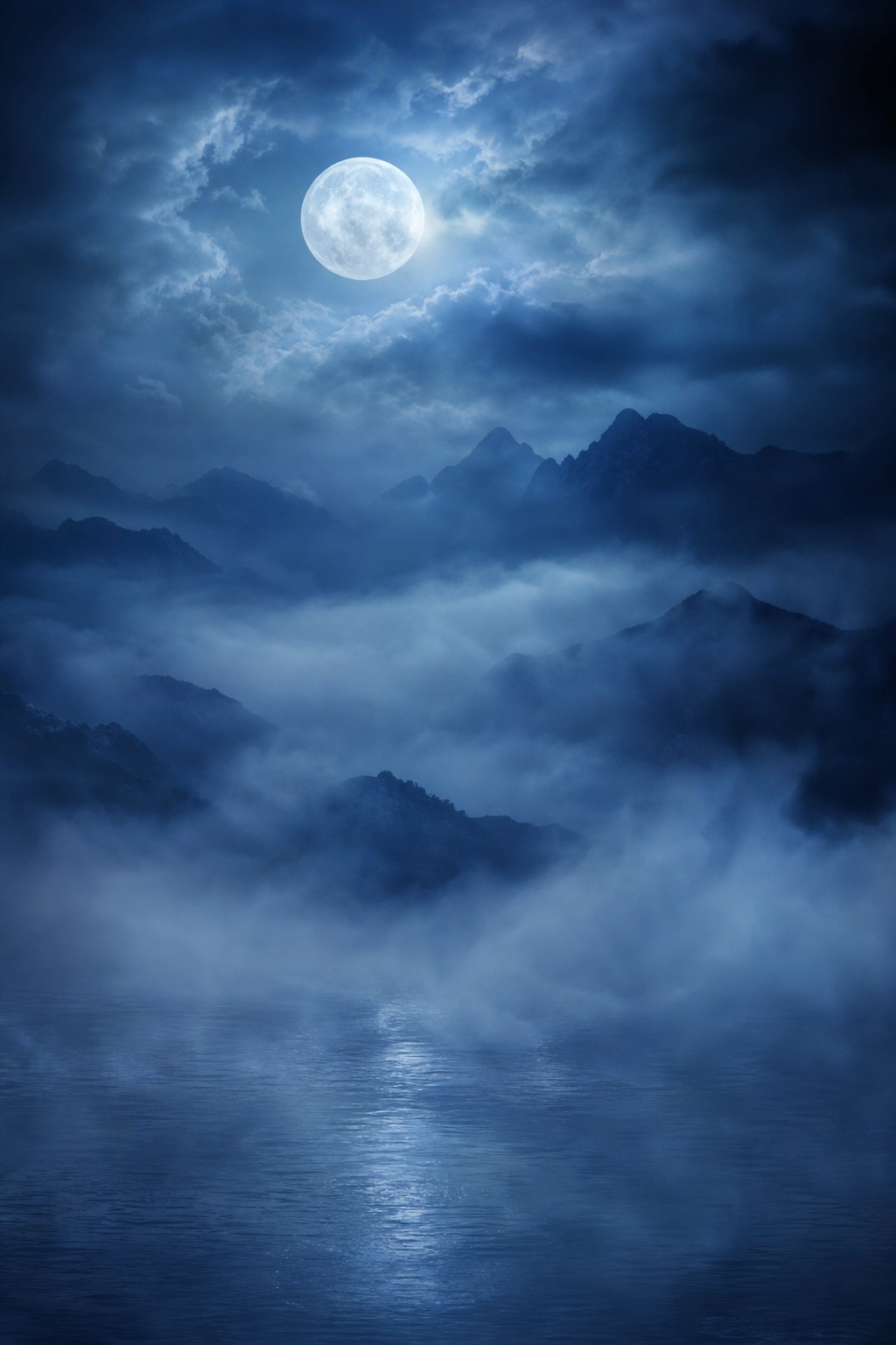 Preview for Moonlit Blue Mist Background