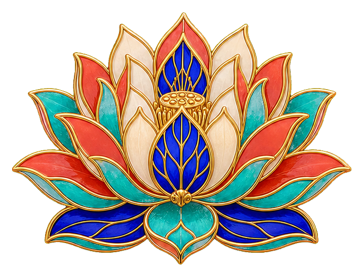 Preview for Cloisonne Lotus Flower Sticker