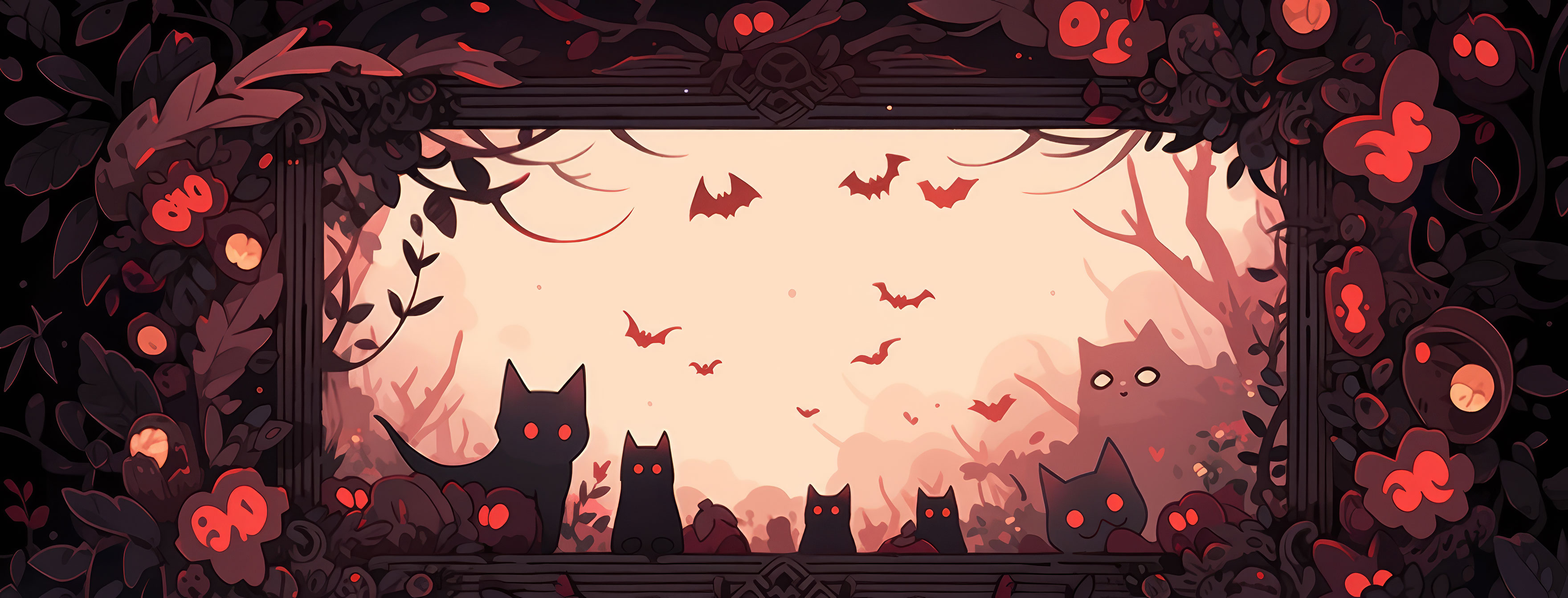 Preview for Halloween-spooky-castle-illustration-halloween-cover-background-32332
