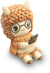 Preview for Llama-character-using-tablet-sticker-f0aa9