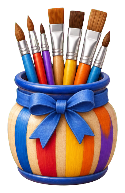 Preview for Watercolor Brushes Sticker For Back To School