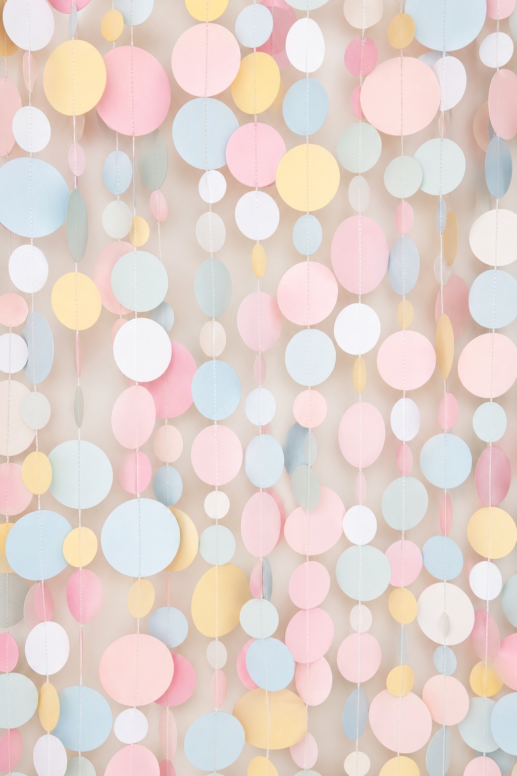 Preview for Vertical Paper Garland Stock Background