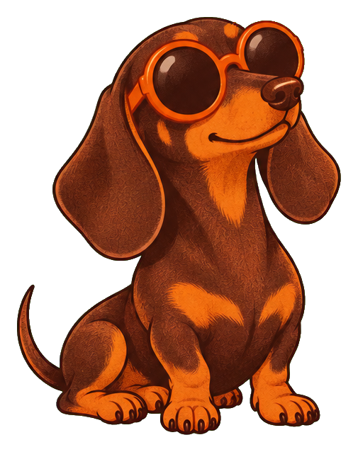 Preview for Groovy Dachshund Cool Dog