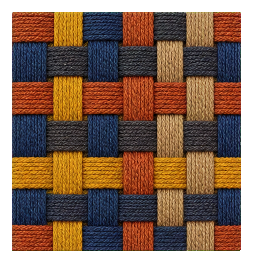 Preview for Woven Textile Square Sticker