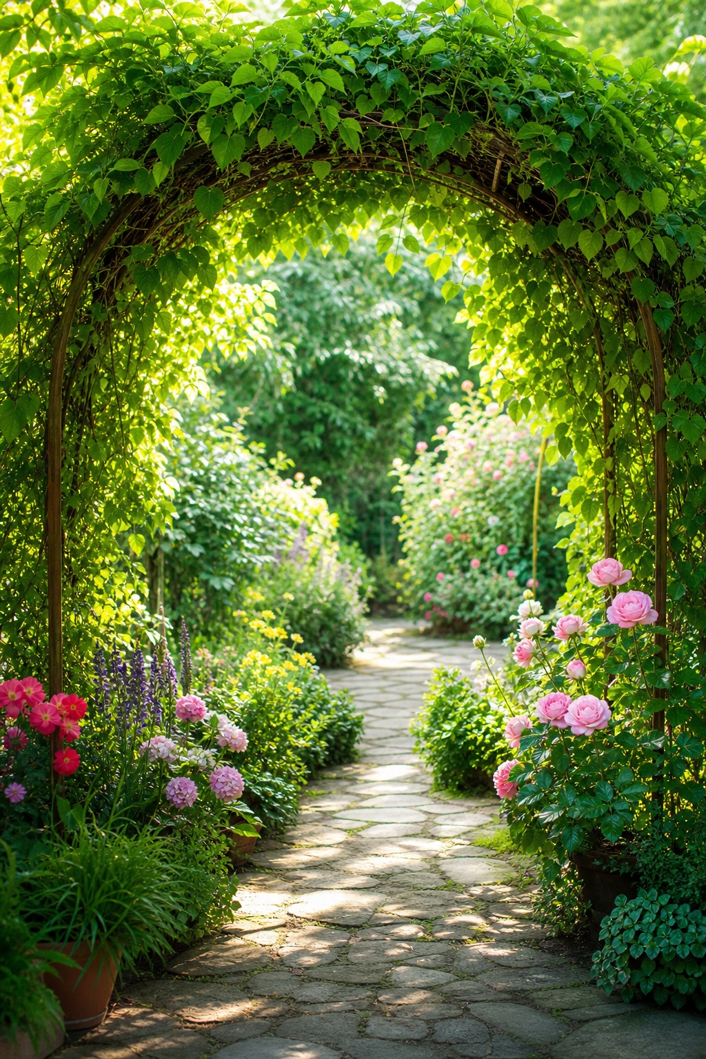 Preview for Spring Garden Path Background