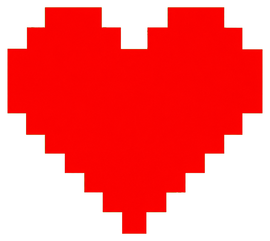 Preview for Pixel Heart Plain Sticker