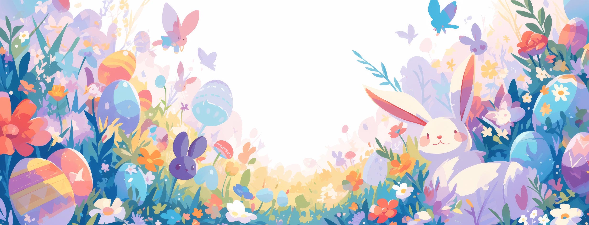 Preview for Easter-floral-frame-template-easter-facebook-background-2289f