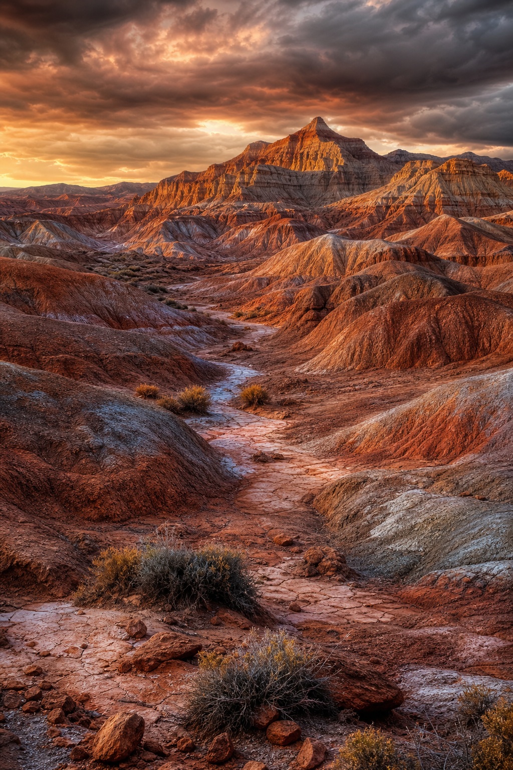 Preview for Copper Badlands Desert Background