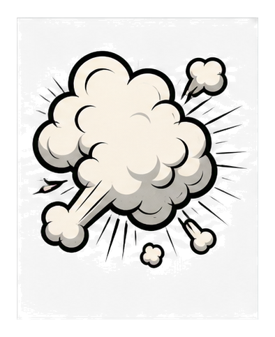 Preview for Smoke Puff Comic Sticker