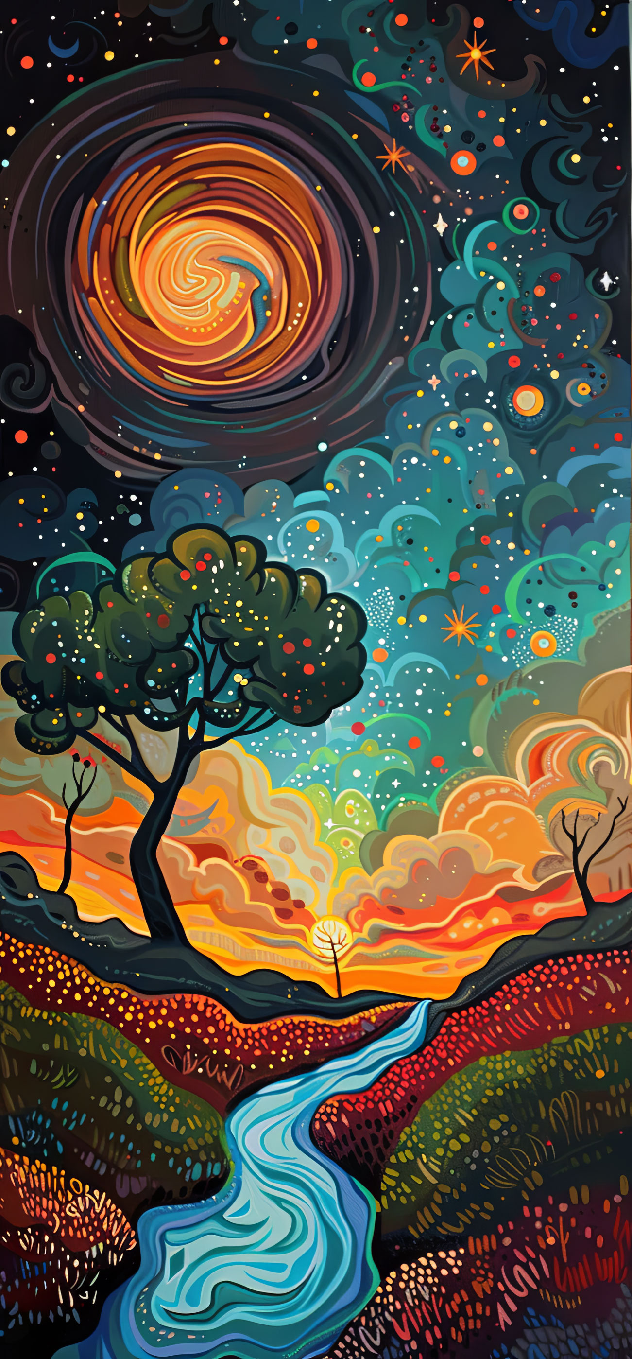 Preview for Cosmic-river-landscape-astrophotography-phone-background-8abb5