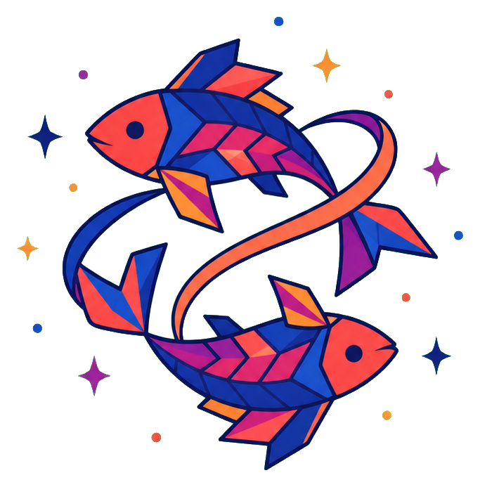 Preview for Pisces Orbiting Fish Sticker