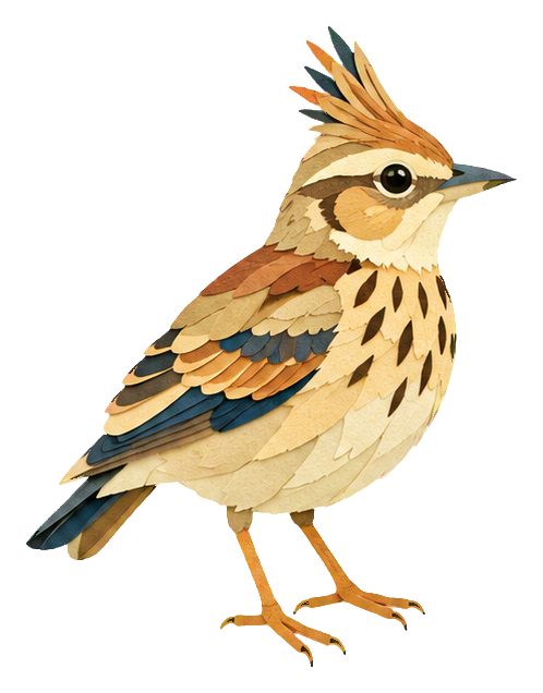 Preview for Papercut Woodland Birds Lark