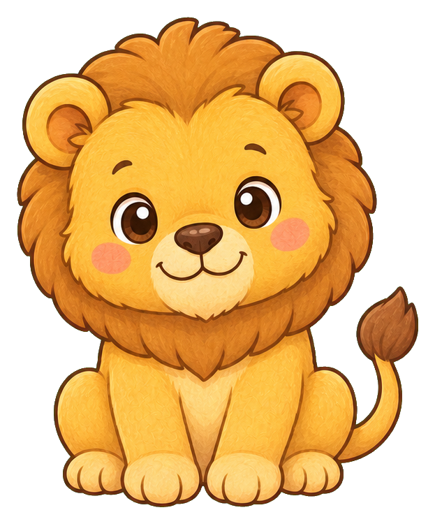 Preview for Lion Cub Sticker For Cute Designs