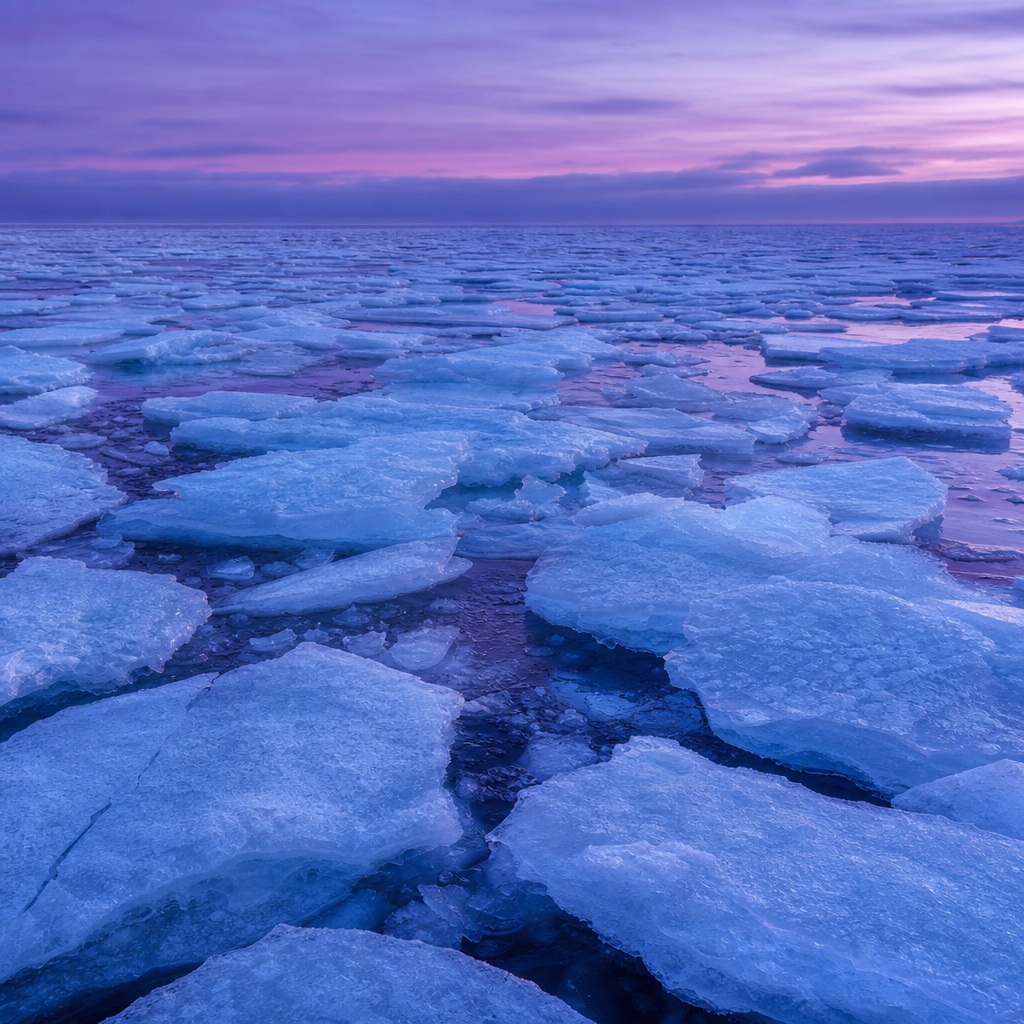 Preview for Violet Twilight Fractured Blue Ice Background