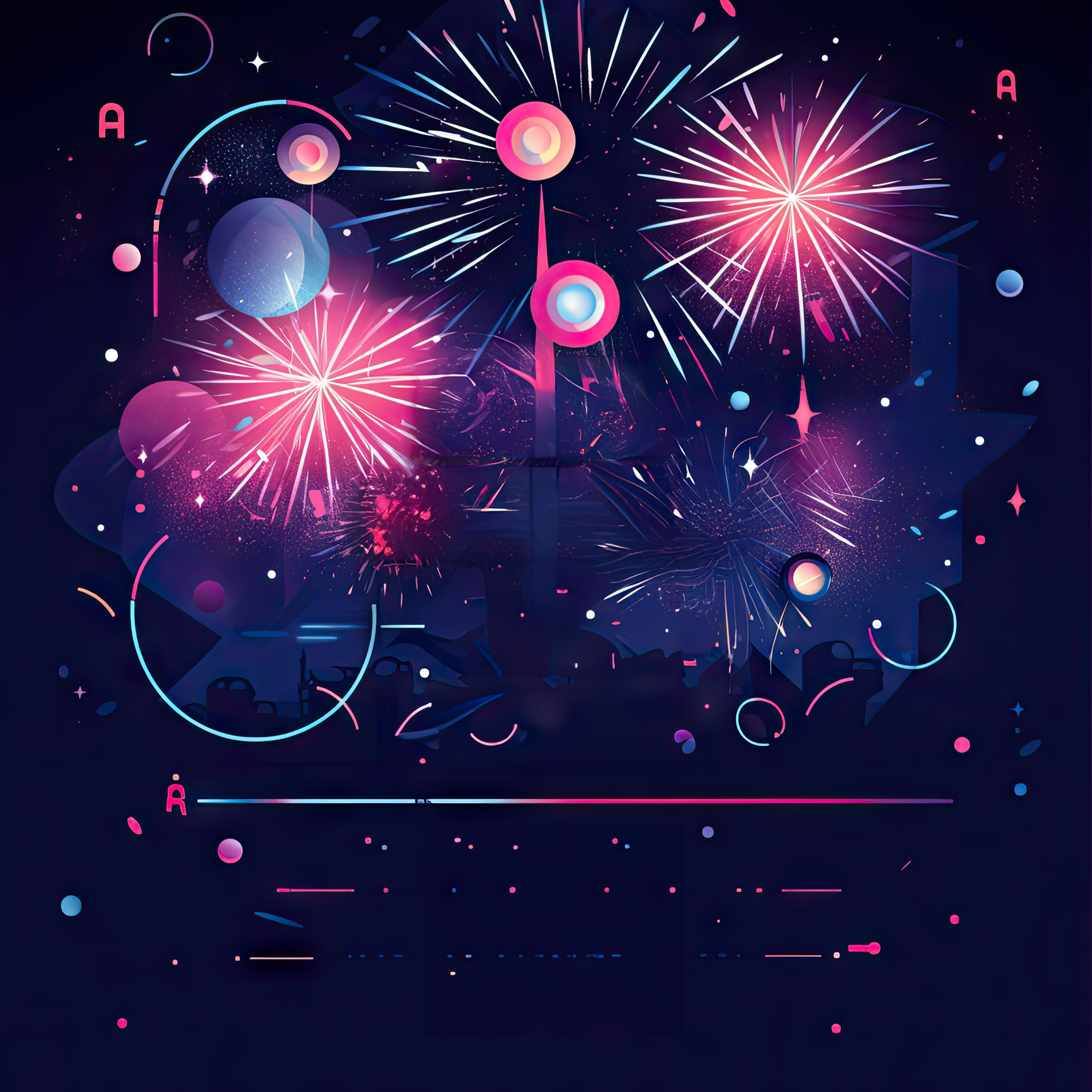 Preview for Fireworks-celebration-art-new-year-background-3b3b5