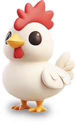 Preview for 3d-chicken-illustration-animal-sticker-180df