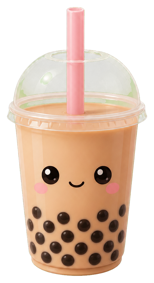 Preview for Happy Boba Cup Sticker Graphic