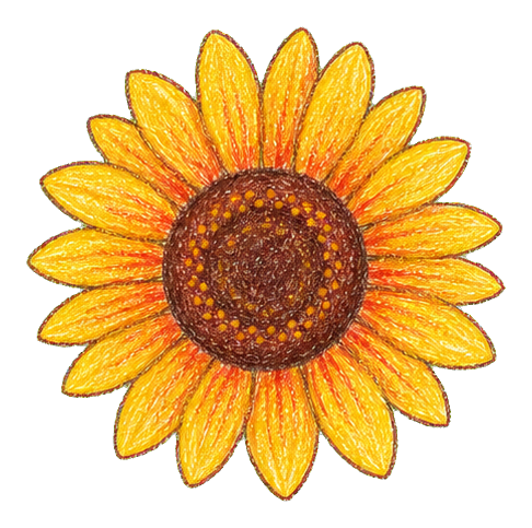 Preview for Crayon Pastel Sunflower Sticker