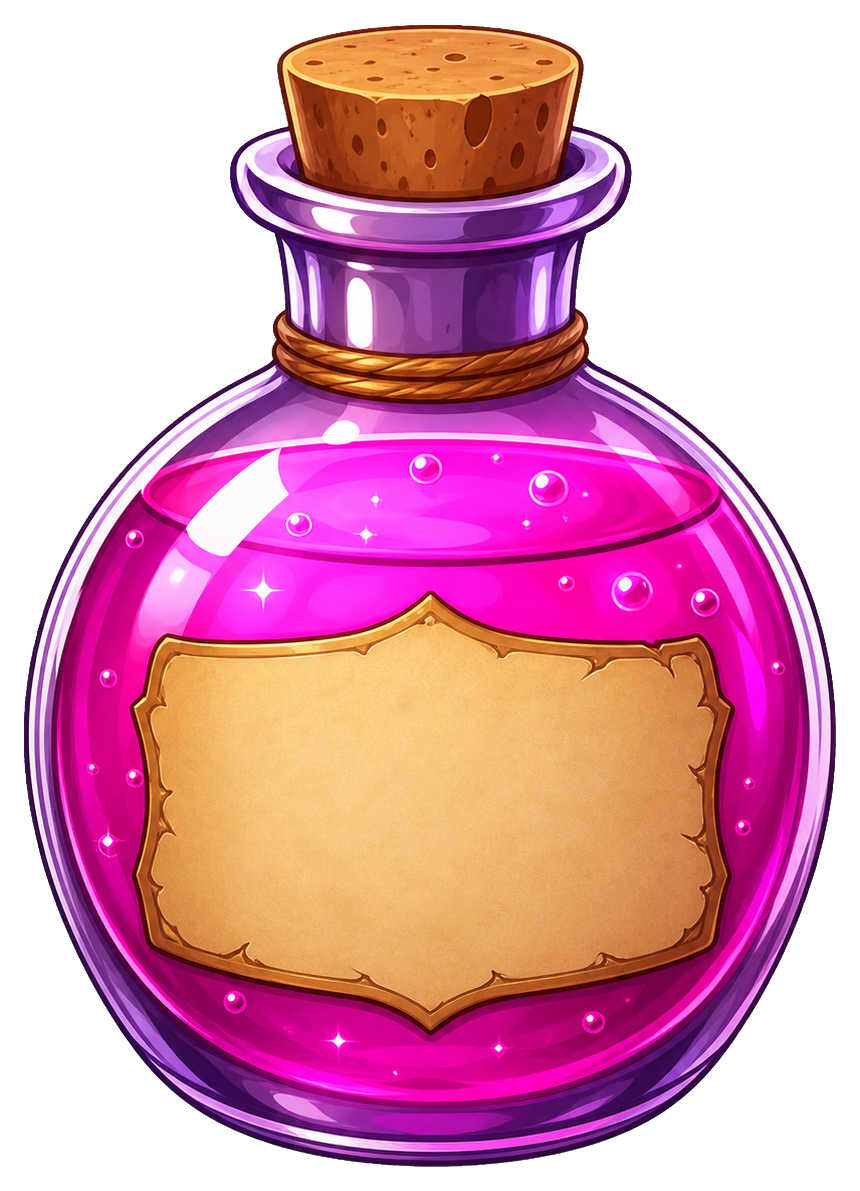 Preview for Pink Potion Bottle Halloween Sticker