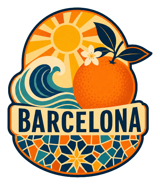 Preview for Barcelona Orange Wave Sticker