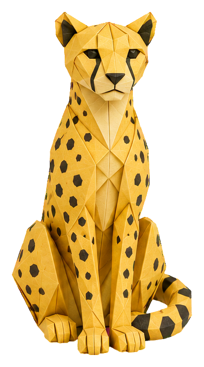 Preview for Origami Safari Animals Cheetah